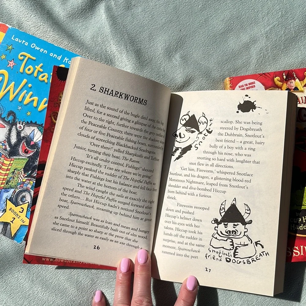 3 novels: How to train your dragon, How to Speak Dragonese,and Totally Winnie - Picture 13 of 15